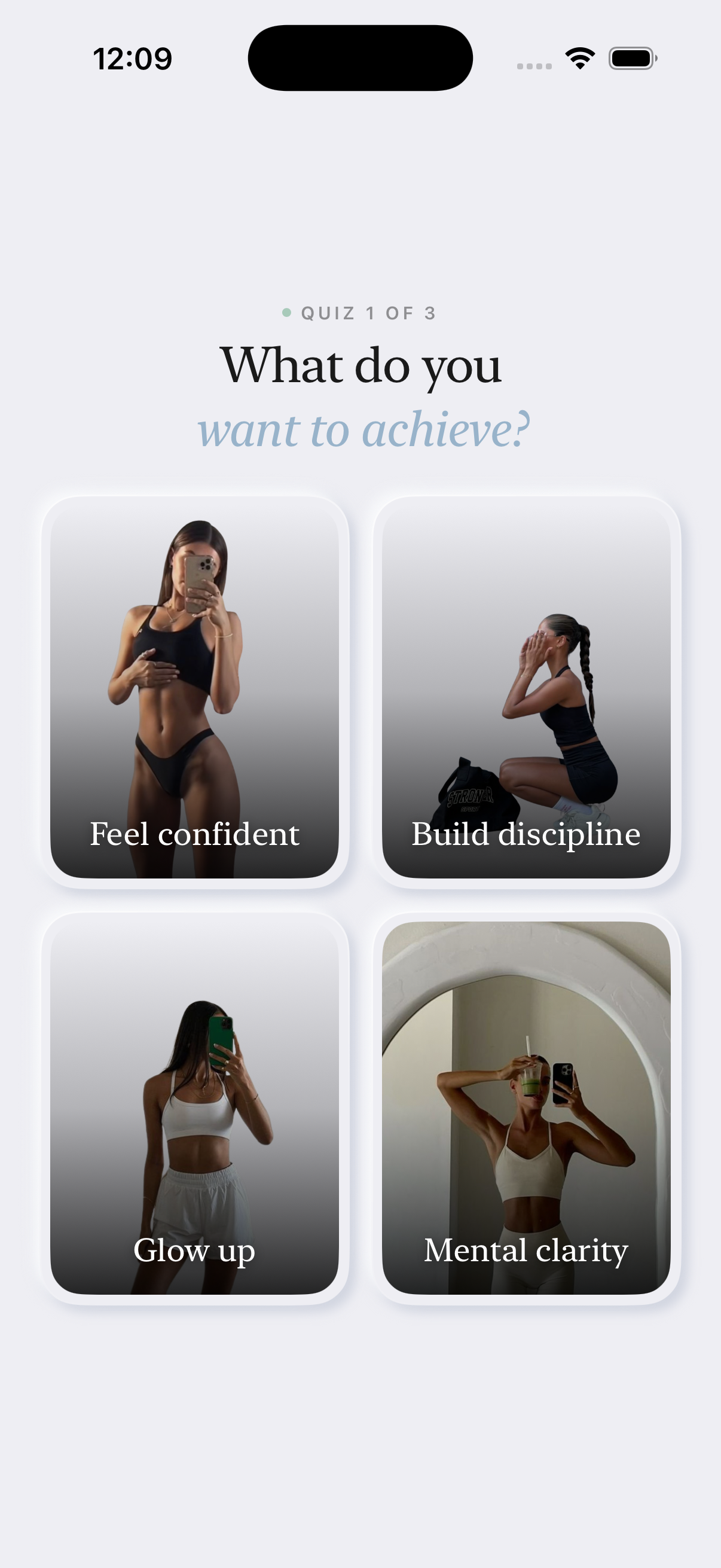 Quiz: What do you want to achieve?
